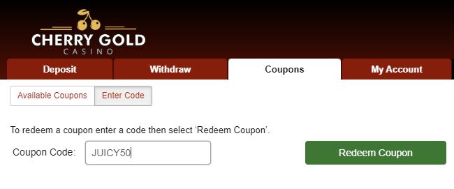 Cherry Gold Casino No Deposit Bonus Codes October 2020